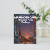 Kentucky Mammoth cave-reisposter Briefkaart (Staand voorkant)
