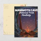 Kentucky Mammoth cave-reisposter Briefkaart (Voorkant / Achterkant)