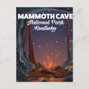 Kentucky Mammoth cave-reisposter Briefkaart