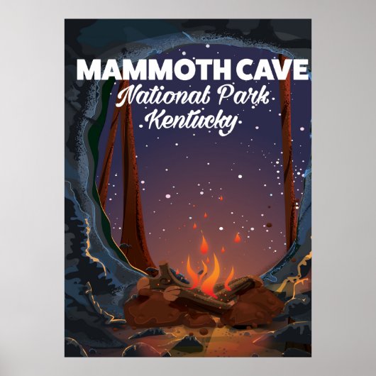 Kentucky Mammoth cave reisposter Poster (Voorkant)