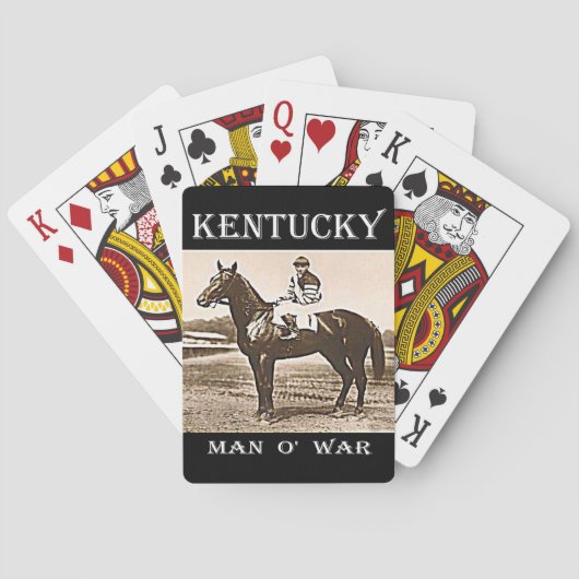 Kentucky Man O' War Pokerkaarten (Achterkant)