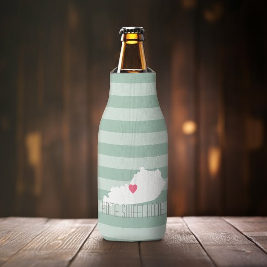 Kentucky Map Home State Love met Custom Heart Flesjeskoeler