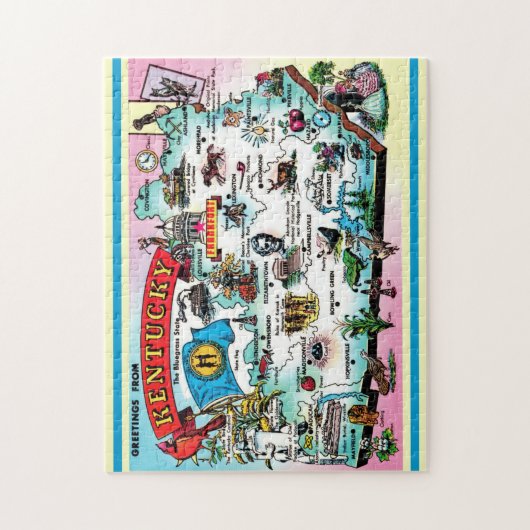 Kentucky Map Legpuzzel (Verticaal)