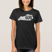 Kentucky Map Morehead Pikeville Middlesborough T-shirt (Voorkant)