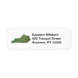 Kentucky Map Return Label