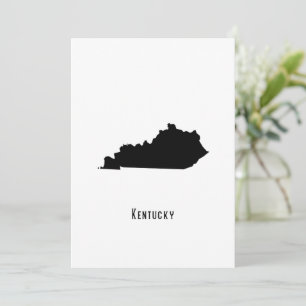 Kentucky Map - Zwarte en Witte Modern Kentucky Map Kaart