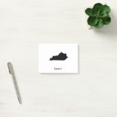 Kentucky Map - Zwarte en Witte Modern Kentucky Map Post-it® Notes (Kantoor)