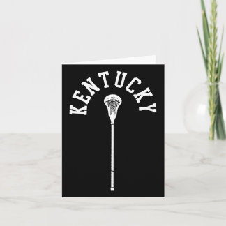 Kentucky Minimalistische Verticale Lacrosse Stick  Kaart