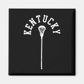 Kentucky Minimalistische Verticale Lacrosse Stick  Magneet (Voorkant)