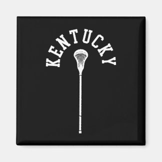 Kentucky Minimalistische Verticale Lacrosse Stick  Magneet