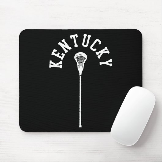 Kentucky Minimalistische Verticale Lacrosse Stick  Muismat (Met muis)