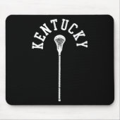 Kentucky Minimalistische Verticale Lacrosse Stick  Muismat (Voorkant)