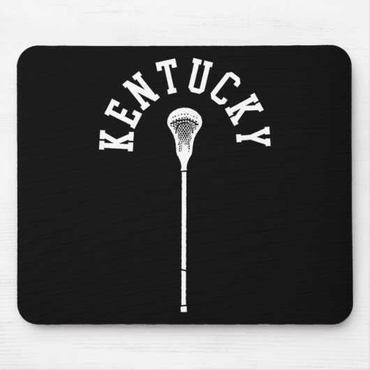Kentucky Minimalistische Verticale Lacrosse Stick  Muismat (Voorkant)