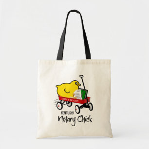 Kentucky Mobile Notary Chick Red Wagon Tote Bag