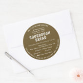 Kentucky Mosterd Bruin Sourdough Brood Label (Envelop)