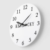 Kentucky Name with State Shaped Letter Grote Klok (Hoek)