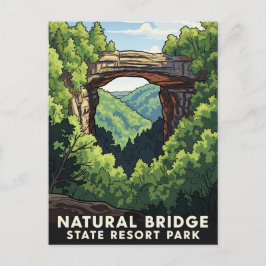 Kentucky Natural Bridge State Resort Park Reizen Briefkaart