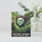 Kentucky Natural Bridge State Resort Park Reizen Briefkaart (Staand voorkant)