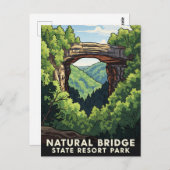 Kentucky Natural Bridge State Resort Park Reizen Briefkaart (Voorkant / Achterkant)