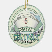 Kentucky Nurse Keramisch Ornament (Links)