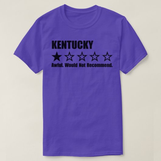 Kentucky One Review Thirt T-shirt (Design voorkant)