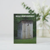 KENTUCKY OUTHOUSE FOTOGRAFIE briefkaart (Staand voorkant)