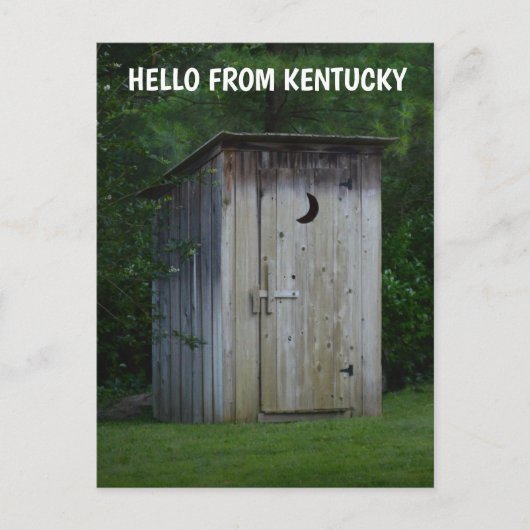 KENTUCKY OUTHOUSE FOTOGRAFIE briefkaart (Voorkant)