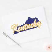 Kentucky Ovale Sticker (Envelop)