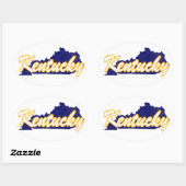 Kentucky Ovale Sticker (Vel)