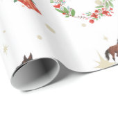 Kentucky Paard Kerst Inpakpapier (Rol Hoek)