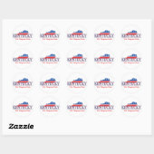 Kentucky Patriottische Stickers (Vel)