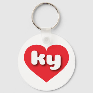 Kentucky red hart - Ik hou van ky Sleutelhanger