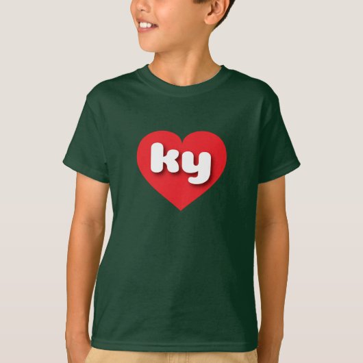Kentucky red hart - Ik hou van ky T-shirt (Voorkant)