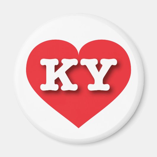 Kentucky Red Heart - Ik hou van KY Magneet (Voorkant)