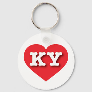 Kentucky Red Heart - Ik hou van KY Sleutelhanger