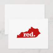 KENTUCKY RED STATE BRIEFKAART (Voorkant / Achterkant)