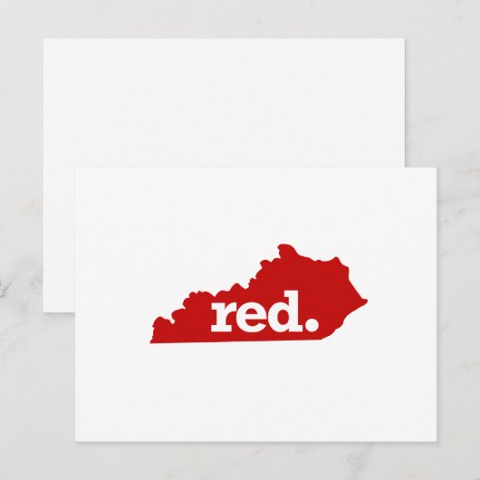 KENTUCKY RED STATE BRIEFKAART (Voorkant / Achterkant)