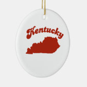 KENTUCKY Red State Keramisch Ornament (Rechts)