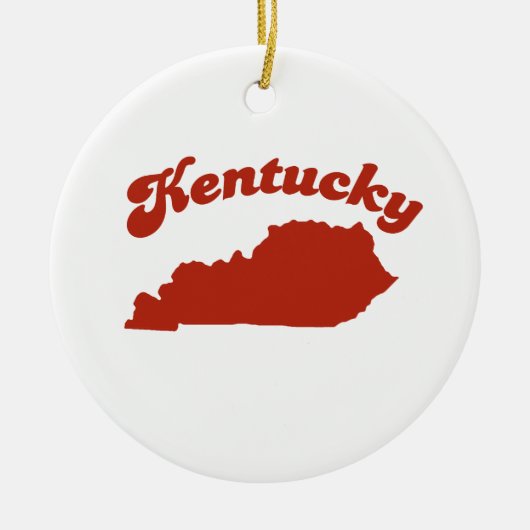 KENTUCKY Red State Keramisch Ornament (Voorkant)