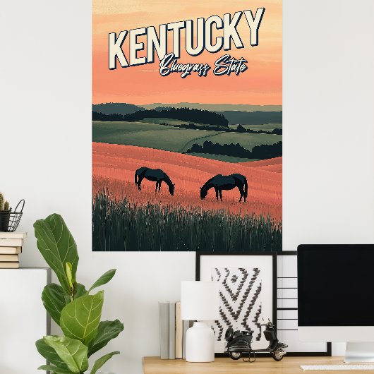  Kentucky Reizen Poster (Thuiskantoor)