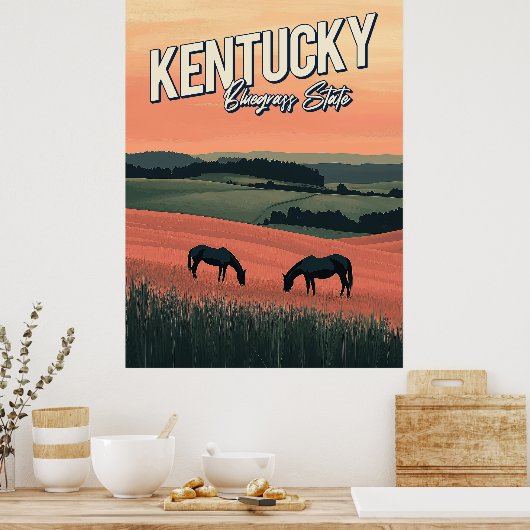  Kentucky Reizen Poster (Keuken)