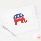Kentucky Republikeinse Olifant Rechthoekige Sticker (Envelop)
