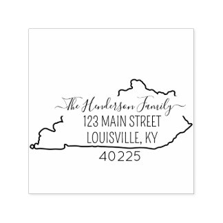Kentucky retouradres, aangepast  zelfinktende stempel
