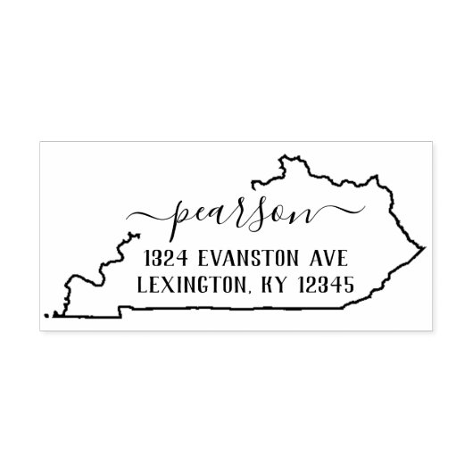 Kentucky retouradres stempel zelf-inkt (Design)