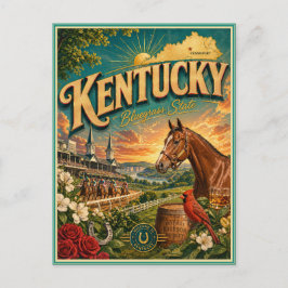 Kentucky Retro Reis Souvenir Prentbriefkaart Briefkaart