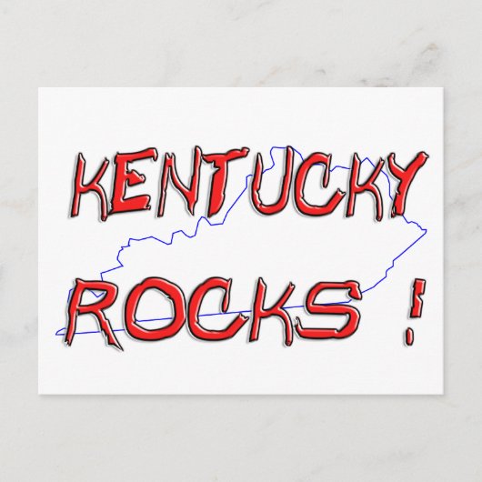 Kentucky ROCKS Briefkaart (Voorkant)