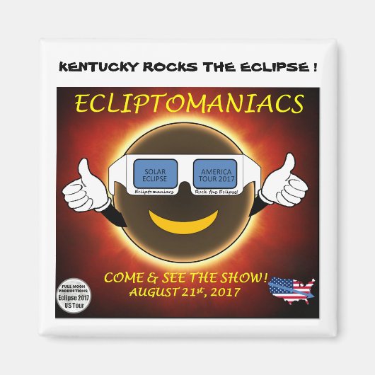 Kentucky rockt de eclips! magneet (Voorkant)