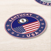 Kentucky Ronde Kartonnen Onderzetter (Gebogen)
