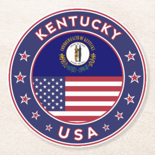 Kentucky Ronde Kartonnen Onderzetter