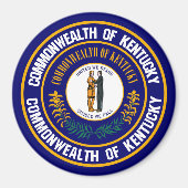 Kentucky Round Emblem Magneet (Voorkant)